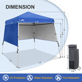 EAGLE PEAK Day Tripper 8x8 Aluminum Super - Lightweight Slant Leg Pop Up Canopy with 3 Removable Walls - Eagle Peak Canopy and Outdoor Products