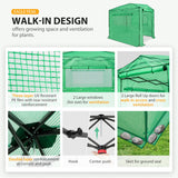 EAGLE PEAK Easy Fast Setup Instan 8x6 Pop Up Walk In Greenhouse - Eagle Peak Canopy and Outdoor Products