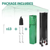 EAGLE PEAK Easy Fast Setup Instan 8x6 Pop Up Walk In Greenhouse - Eagle Peak Canopy and Outdoor Products