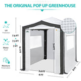 EAGLE PEAK Easy Fast Setup Instan 8x6 Pop Up Walk In Greenhouse - Eagle Peak Canopy and Outdoor Products