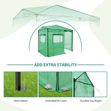 EAGLE PEAK Easy Fast Setup Instan 8x6 Pop Up Walk In Greenhouse - Eagle Peak Canopy and Outdoor Products