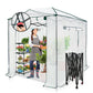 EAGLE PEAK Easy Fast Setup Instan 8x6 Pop Up Walk In Greenhouse - Eagle Peak Canopy and Outdoor Products