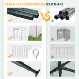 EAGLE PEAK Easy Fast Setup Instant 6x4 Walk - in Indoor/Outdoor Greenhouse - Eagle Peak Canopy and Outdoor Products