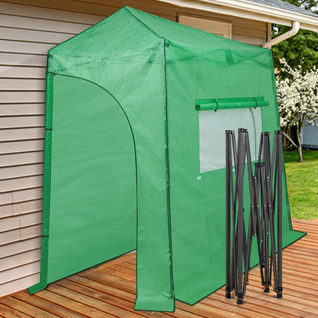 EAGLE PEAK Easy Fast Setup Instant 9x4 Walk - in Indoor/Outdoor Greenhouse - Eagle Peak Canopy and Outdoor Products