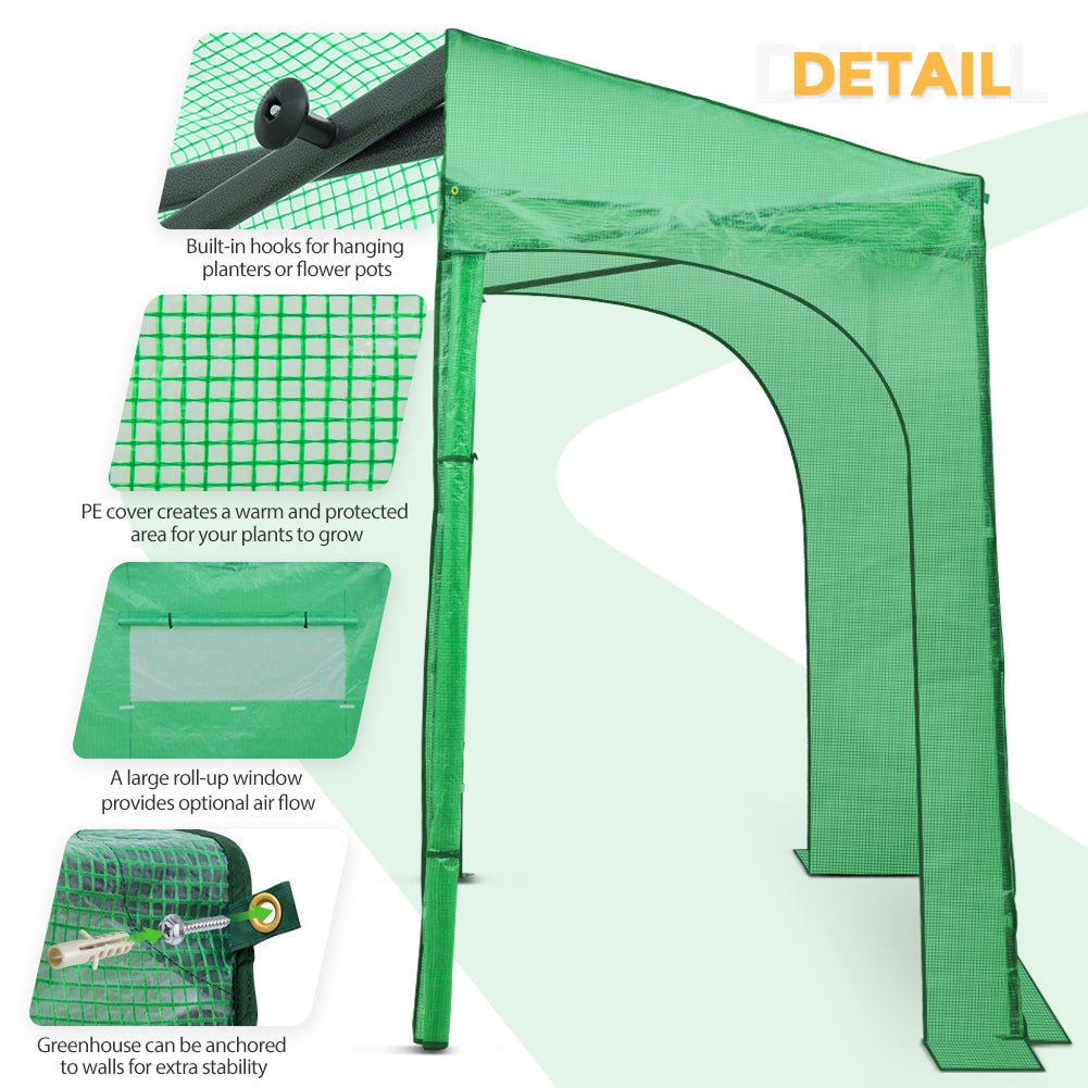 EAGLE PEAK Easy Fast Setup Instant 9x4 Walk - in Indoor/Outdoor Greenhouse - Eagle Peak Canopy and Outdoor Products