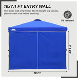 EAGLE PEAK Entry Wall Panel with Zipper for 10x10 Straight Leg Canopy only, 1 Sidewall - Eagle Peak Canopy and Outdoor Products