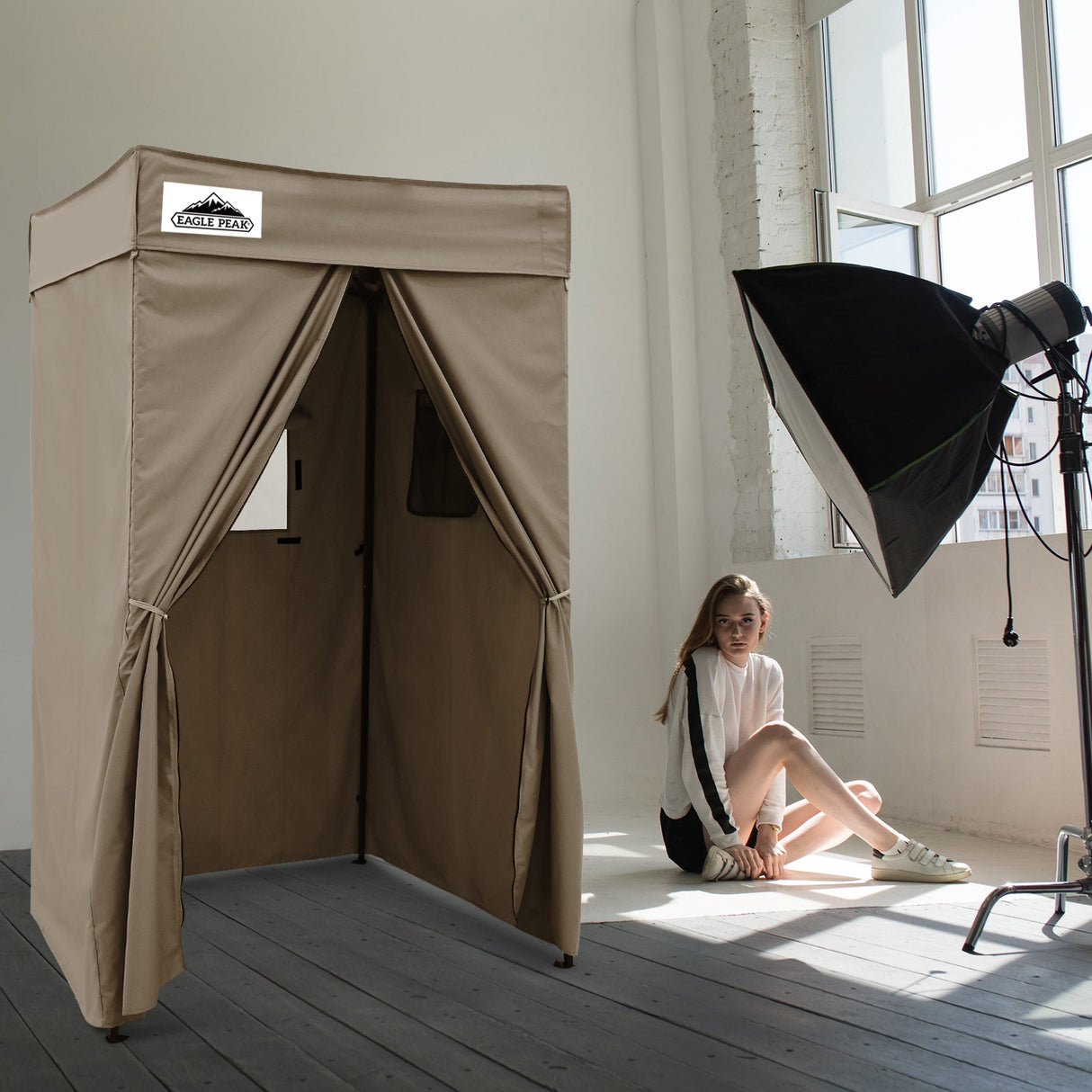 EAGLE PEAK Flat Top 4x4 Pop - up Canopy Changing Room - Eagle Peak Canopy and Outdoor Products