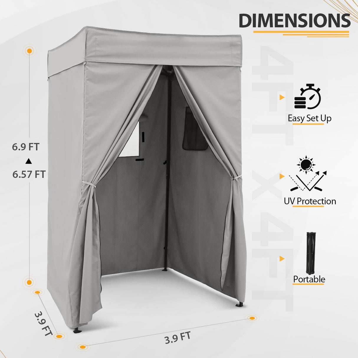 EAGLE PEAK Flat Top 4x4 Pop - up Canopy Changing Room - Eagle Peak Canopy and Outdoor Products