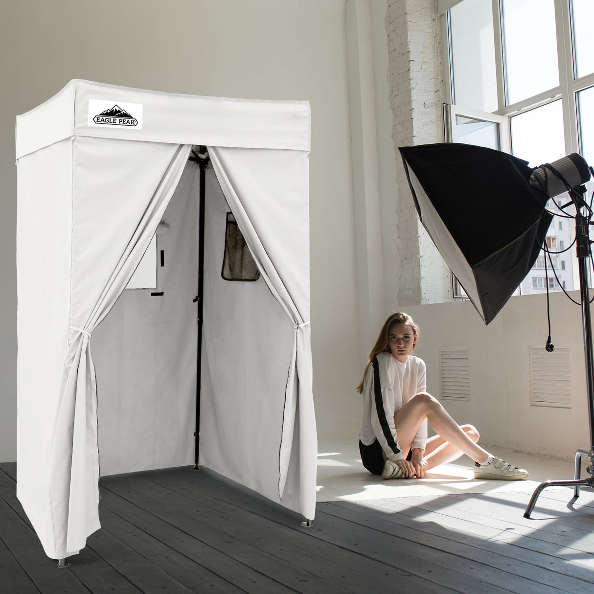 EAGLE PEAK Flat Top 4x4 Pop - up Canopy Changing Room - Eagle Peak Canopy and Outdoor Products