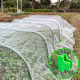 EAGLE PEAK Garden Netting Kit with 8 x 20 ft Mesh Plant Cover, 6 Packs of Garden Hoops, and 12 Clips, Birds Animals Barrier for Protection of Vegetables Crops Plants Fruits Greenhouse Row Cover - Eagle Peak Canopy and Outdoor Products