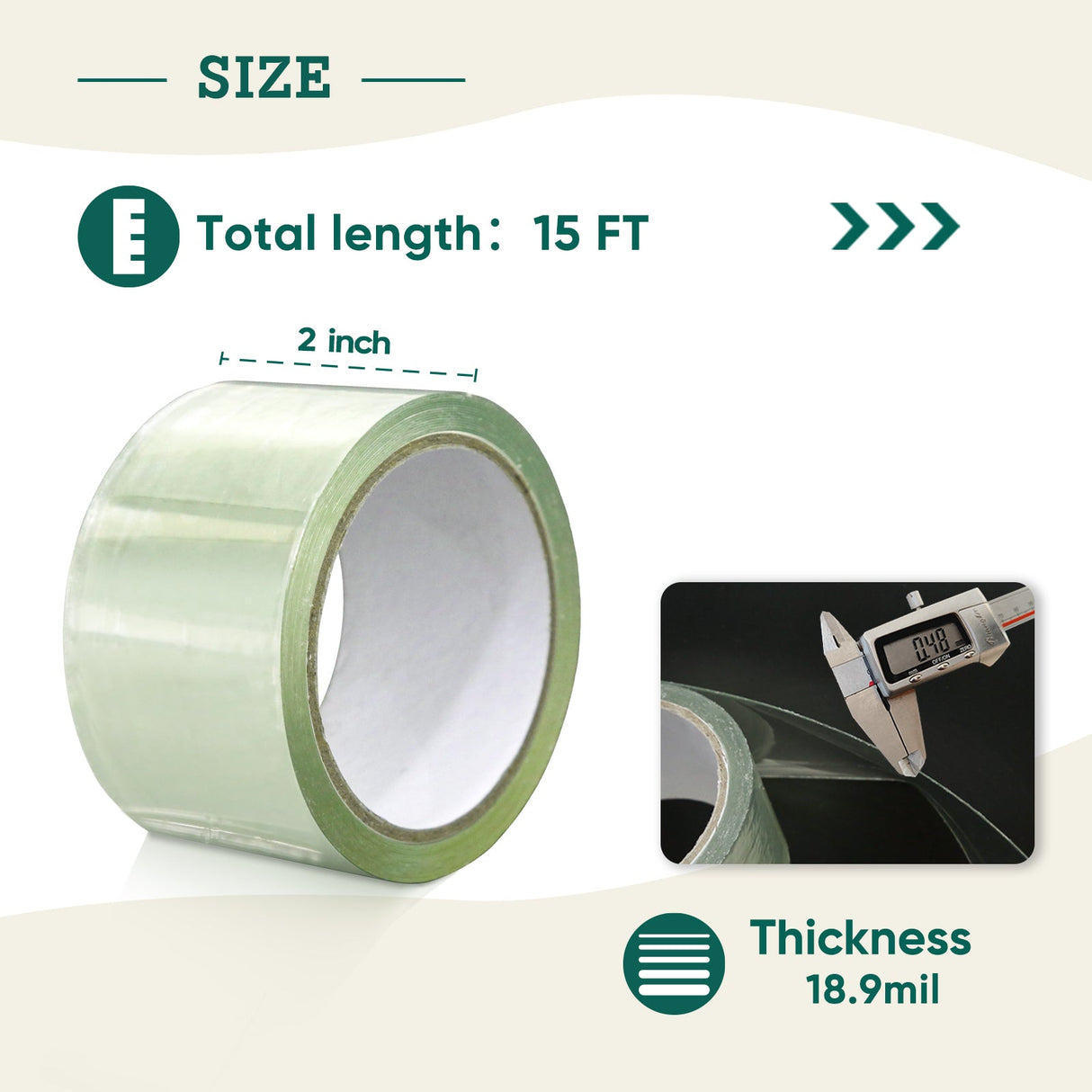 EAGLE PEAK Greenhouse Cover Repair Tape 2'' x 15 ' - Eagle Peak Canopy and Outdoor Products