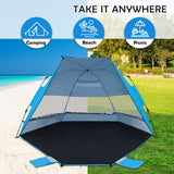 EAGLE PEAK Instant Beach Tent, Sunshade with Windows - Eagle Peak Canopy and Outdoor Products