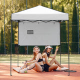 EAGLE PEAK Instant Pop Up Canopy with Adjustable Sun Wall 6x4 ft, Straight Lightweight Compact Portable Tent with Carry Bag - Eagle Peak Canopy and Outdoor Products