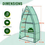 EAGLE PEAK Mini 3 Tier Greenhouse with Wire Shelves - Eagle Peak Canopy and Outdoor Products