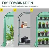 EAGLE PEAK Mini 3 Tier Greenhouse with Wire Shelves,31.5”x17.7”x63.0” - Eagle Peak Canopy and Outdoor Products