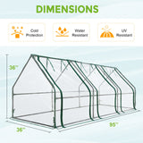 EAGLE PEAK Mini Garden Portable Greenhouse,96"x36"x36" - Eagle Peak Canopy and Outdoor Products