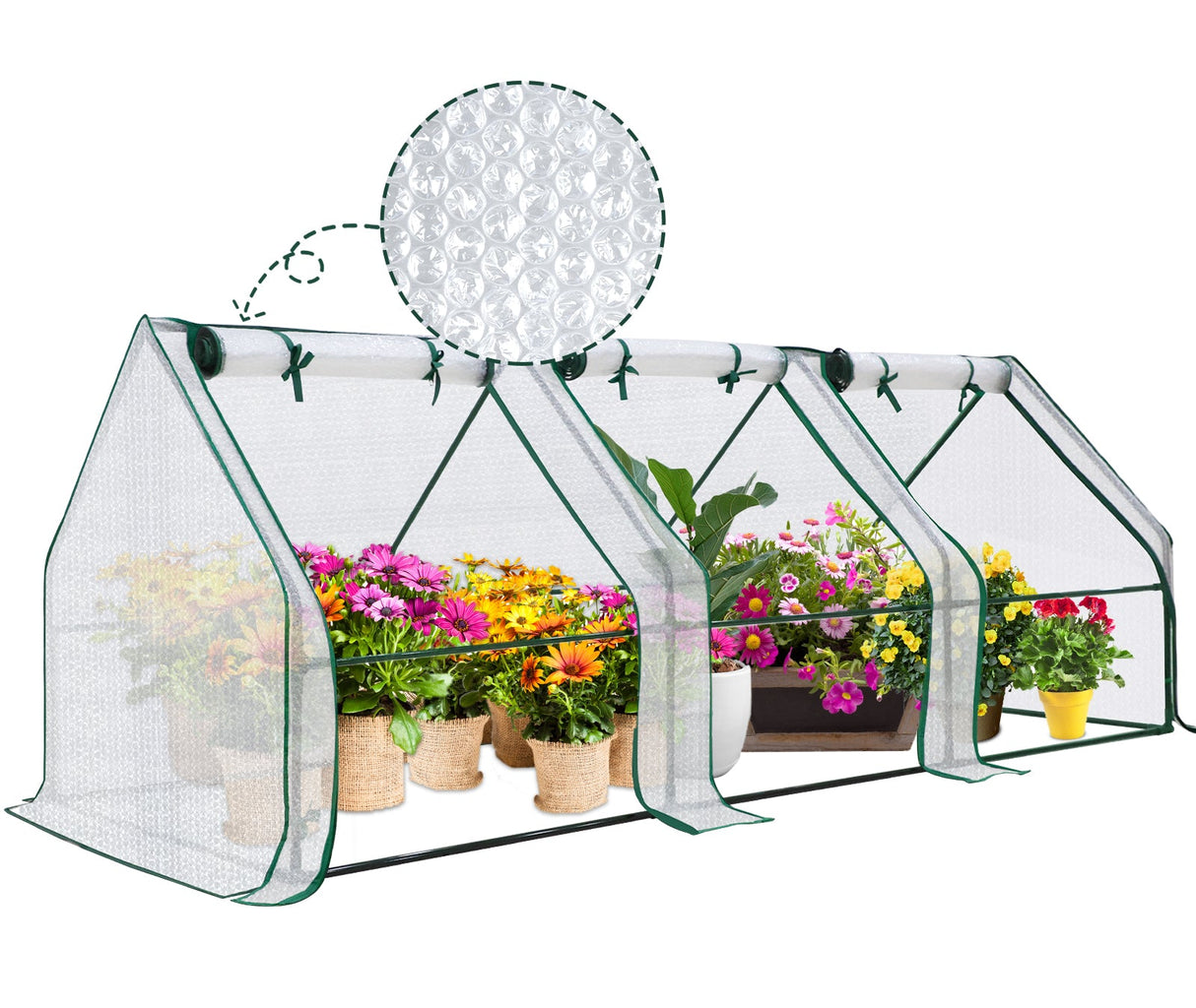 EAGLE PEAK Mini Garden Portable Greenhouse,96"x36"x36" - Eagle Peak Canopy and Outdoor Products