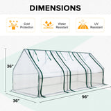 EAGLE PEAK Mini Garden Portable Greenhouse,96"x36"x36" - Eagle Peak Canopy and Outdoor Products