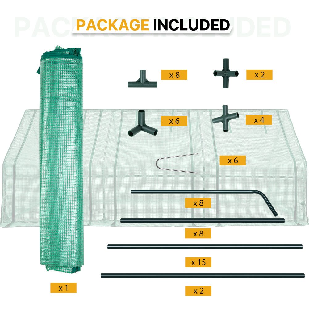 EAGLE PEAK Mini Garden Portable Greenhouse,96"x36"x36" - Eagle Peak Canopy and Outdoor Products