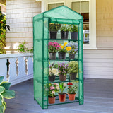 EAGLE PEAK Mini Greenhouse with Wire Shelves,27.2"x19.3"x64.2" - Eagle Peak Canopy and Outdoor Products