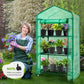 EAGLE PEAK Mini Greenhouse with Wire Shelves,3 Tier, with Wheels, 27"x19"x51" - Eagle Peak Canopy and Outdoor Products