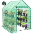 EAGLE PEAK Mini Walk - in Greenhouse 57'' x 57'' x 77'' , Green - Eagle Peak Canopy and Outdoor Products