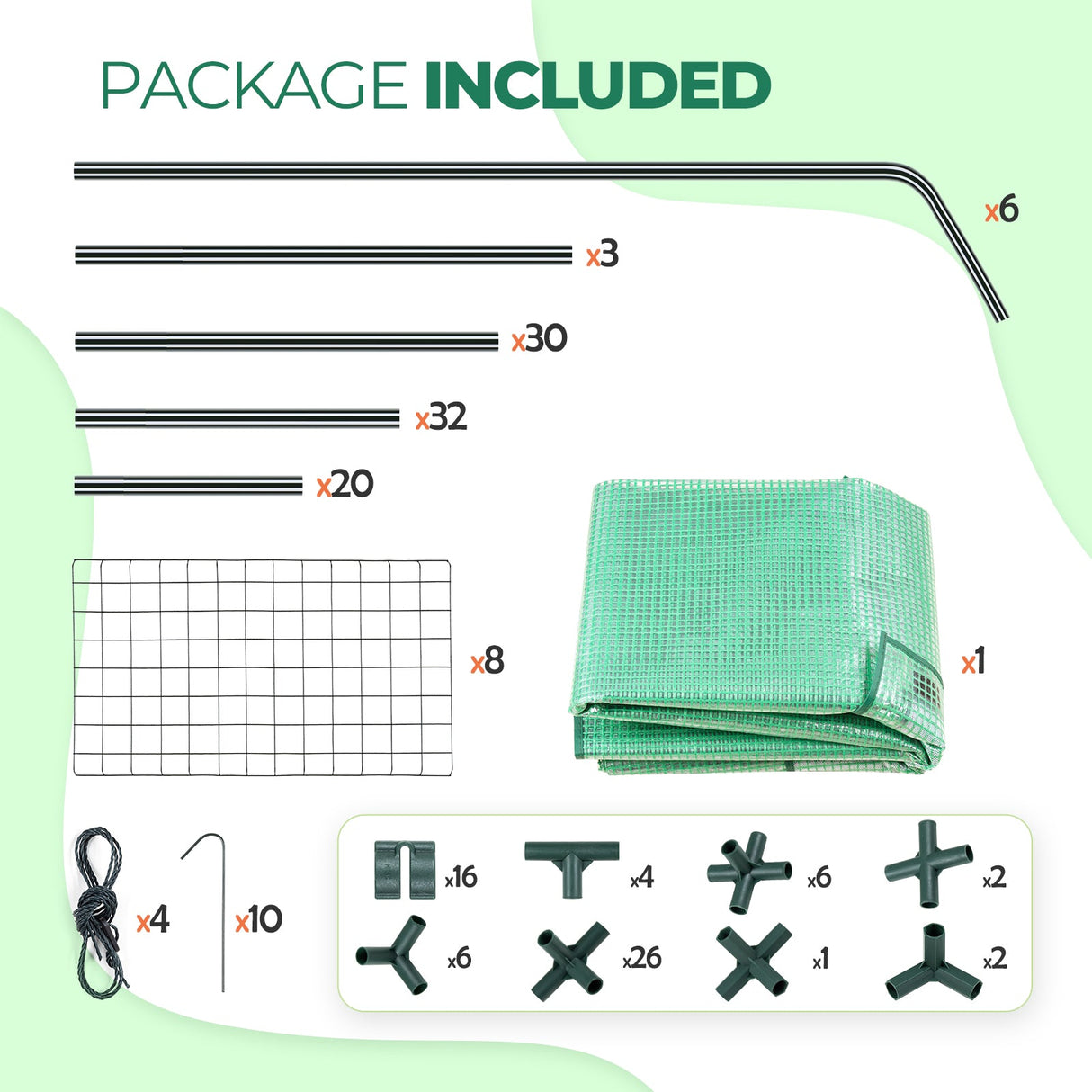 EAGLE PEAK Mini Walk - in Greenhouse 57'' x 57'' x 77'' , Green - Eagle Peak Canopy and Outdoor Products