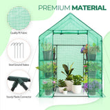 EAGLE PEAK Mini Walk - in Greenhouse 57'' x 57'' x 77'' , Green - Eagle Peak Canopy and Outdoor Products