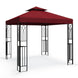 EAGLE PEAK Patio Gazebo 8x8 with Corner Shelves - Eagle Peak Canopy and Outdoor Products