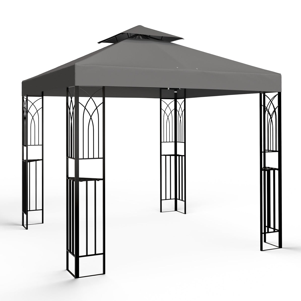 EAGLE PEAK Patio Gazebo 8x8 with Corner Shelves - Eagle Peak Canopy and Outdoor Products