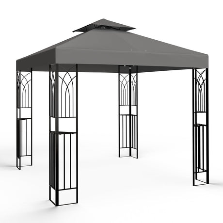 EAGLE PEAK Patio Gazebo 8x8 with Corner Shelves - Eagle Peak Canopy and Outdoor Products