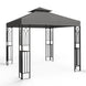 EAGLE PEAK Patio Gazebo 8x8 with Corner Shelves - Eagle Peak Canopy and Outdoor Products