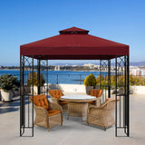 EAGLE PEAK Patio Gazebo 8x8 with Corner Shelves - Eagle Peak Canopy and Outdoor Products