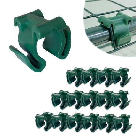 EAGLE PEAK Plastic Greenhouse Shelf Clips for 0.63 inch Tube, Pack of 16, Staging Shelf Rack Buckles - Eagle Peak Canopy and Outdoor Products