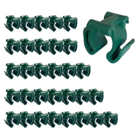 EAGLE PEAK Plastic Greenhouse Shelf Clips for 0.63 inch Tube, Pack of 32, Staging Shelf Rack Buckles - Eagle Peak Canopy and Outdoor Products