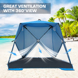 EAGLE PEAK Pop Up Beach Tent, Portable Sun Shelter - Eagle Peak Canopy and Outdoor Products