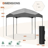 EAGLE PEAK Pop - Up Camping 6 Sided (6x6x6) Gazebo w/ Mosquito Netting Easy Center Push Canopy Shelter Instant Setup Outdoor Screen Ten - Eagle Peak Canopy and Outdoor Products