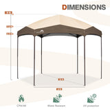 EAGLE PEAK Pop - Up Camping 6 Sided (6x6x6) Gazebo w/ Mosquito Netting Easy Center Push Canopy Shelter Instant Setup Outdoor Screen Ten - Eagle Peak Canopy and Outdoor Products