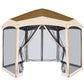 EAGLE PEAK Pop - Up Camping 6 Sided (6x6x6) Gazebo w/ Mosquito Netting Easy Center Push Canopy Shelter Instant Setup Outdoor Screen Ten - Eagle Peak Canopy and Outdoor Products