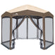 EAGLE PEAK Pop - Up Camping 6 Sided (6x6x6) Gazebo w/ Mosquito Netting Easy Center Push Canopy Shelter Instant Setup Outdoor Screen Ten - Eagle Peak Canopy and Outdoor Products