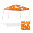 Eagle Peak SHADE GRAPHiX Slant Leg 10x10 Easy Setup Pop Up Canopy Tent (Orange Mushroom Top) - Eagle Peak Canopy and Outdoor Products