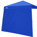 EAGLE PEAK Sunwall / Sidewall for 10x10 Slant Leg Canopy Only, 1 Sidewall, White/Blue - Eagle Peak Canopy and Outdoor Products