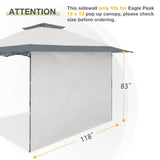 EAGLE PEAK Sunwall / Sidewall for 13x13 ft Straight Leg Canopy only, Privacy Panel for Gazebo Tent, 1 Pack Sidewall Only - Eagle Peak Canopy and Outdoor Products