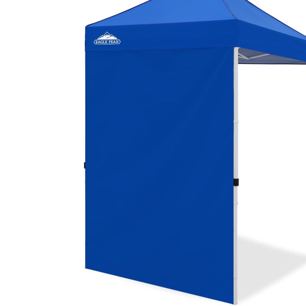 EAGLE PEAK Sunwall / Sidewall for 5x5 ft Straight Leg Canopy only, 1 Sidewall, White / Blue - Eagle Peak Canopy and Outdoor Products