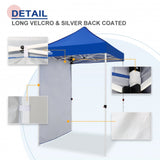 EAGLE PEAK Sunwall / Sidewall for 5x5 ft Straight Leg Canopy only, 1 Sidewall, White / Blue - Eagle Peak Canopy and Outdoor Products