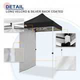 EAGLE PEAK Sunwall / Sidewall for 5x5 ft Straight Leg Canopy only, 1 Sidewall, White / Blue - Eagle Peak Canopy and Outdoor Products