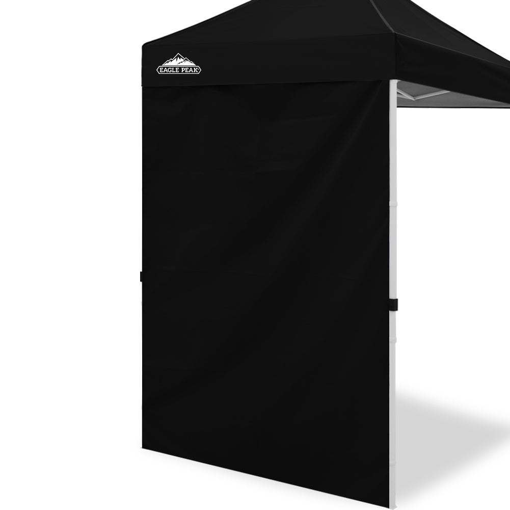 EAGLE PEAK Sunwall / Sidewall for 5x5 ft Straight Leg Canopy only, 1 Sidewall, White / Blue - Eagle Peak Canopy and Outdoor Products