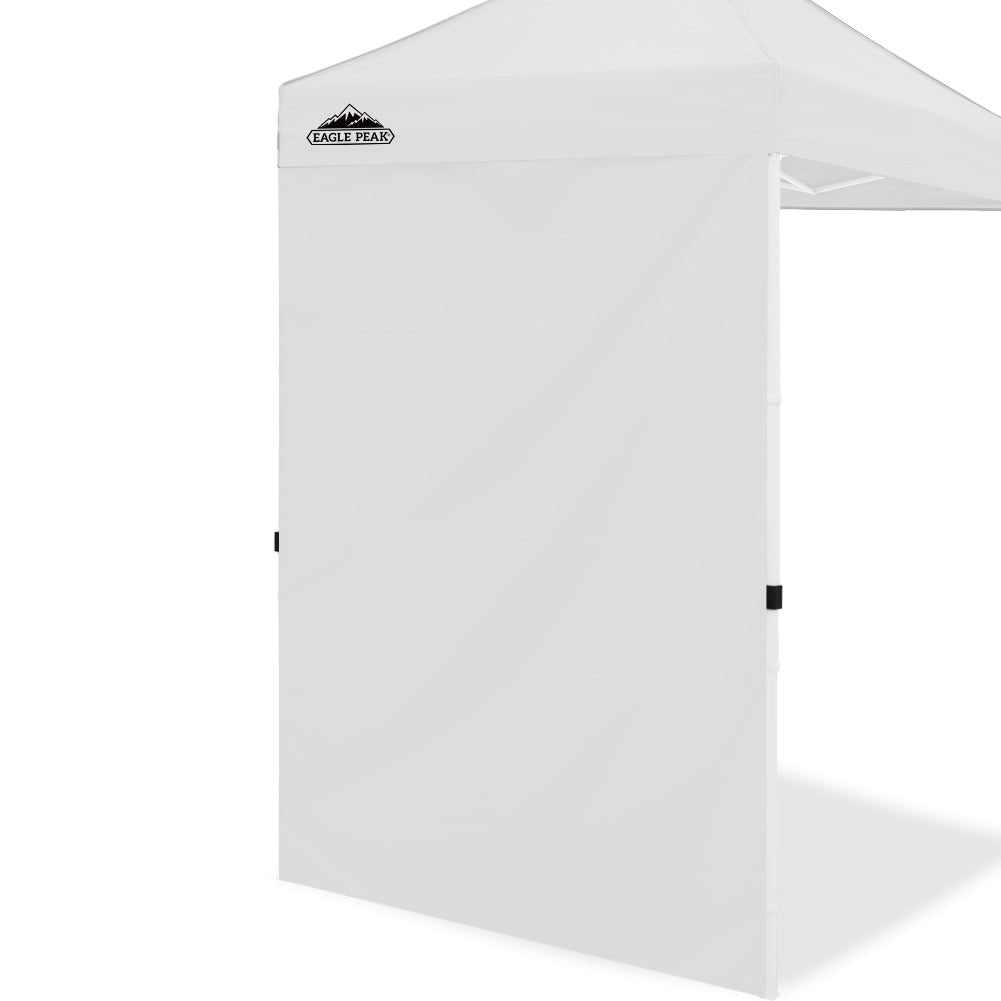 EAGLE PEAK Sunwall / Sidewall for 5x5 ft Straight Leg Canopy only, 1 Sidewall, White / Blue - Eagle Peak Canopy and Outdoor Products