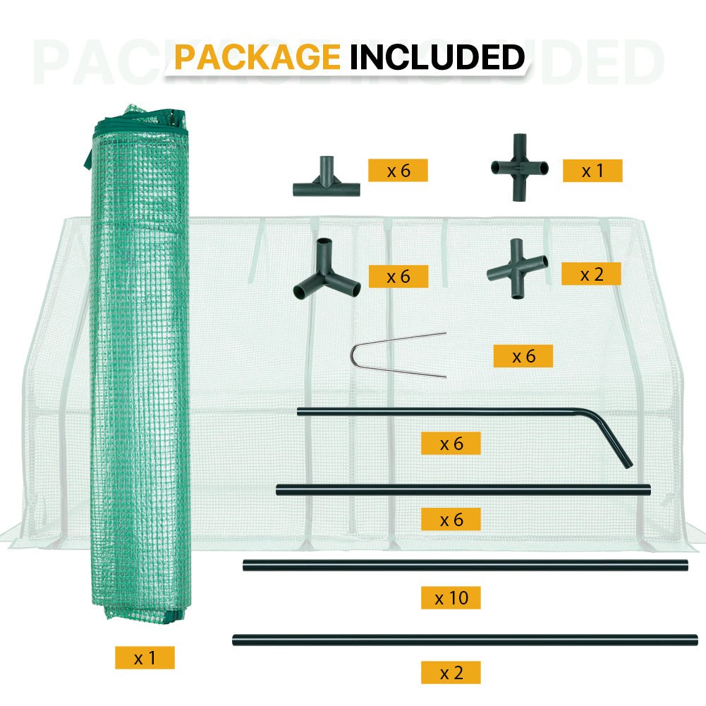 EAGLE PEAK Tunnel Greenhouse Garden Green House,71"x36"x36" - Eagle Peak Canopy and Outdoor Products