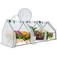 EAGLE PEAK Tunnel Greenhouse Garden Green House,96"x36"x36", Bubble Film Cover, White - Eagle Peak Canopy and Outdoor Products